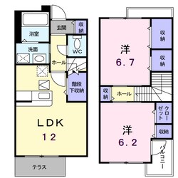 ブル－ヒルズ上田原の物件間取画像